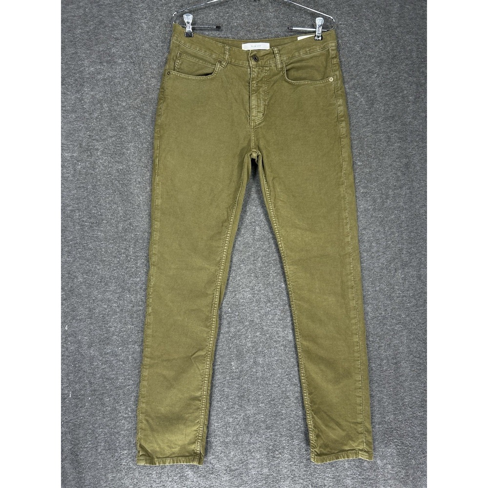 Billy Reid Pants Mens 31x32 Green MSL-ALA Slim Fit Chino Stretch